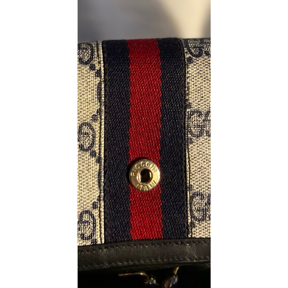 GUCCI Vintage Ophidia Kiss lock Monogram Leather Wallet! - Picture 12 of 12